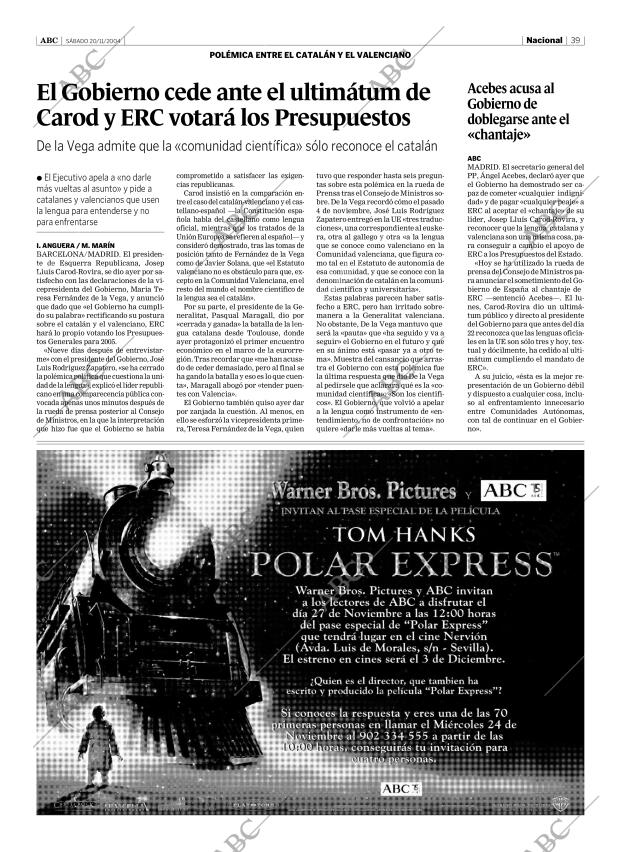 ABC SEVILLA 20-11-2004 página 39