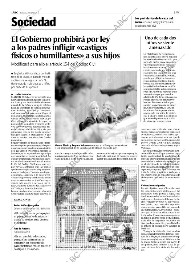 ABC SEVILLA 20-11-2004 página 49