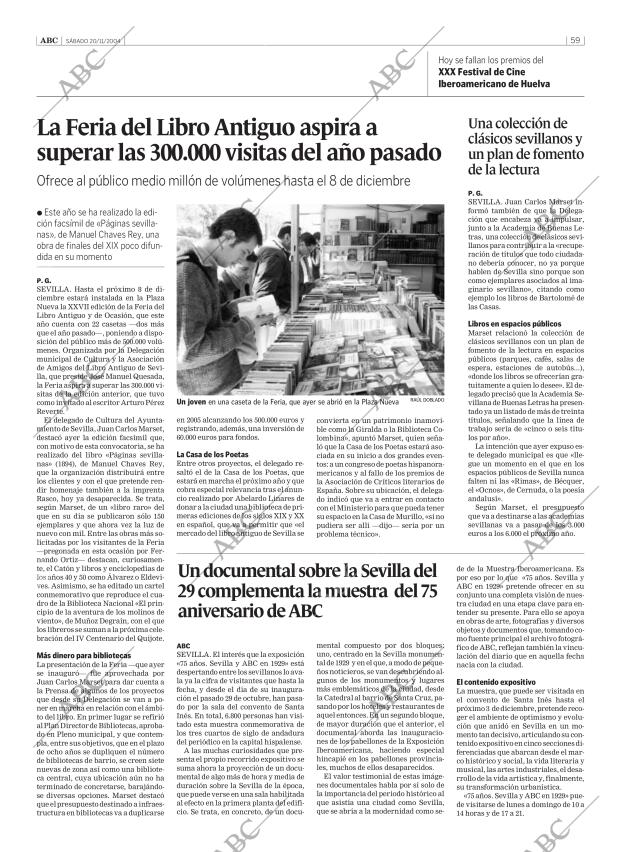 ABC SEVILLA 20-11-2004 página 59