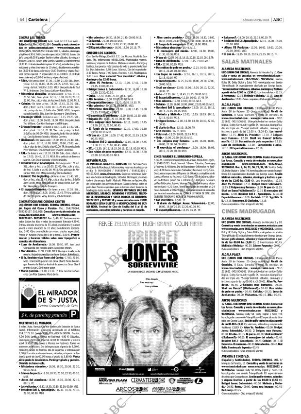 ABC SEVILLA 20-11-2004 página 64