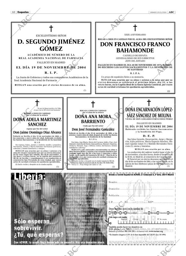 ABC SEVILLA 20-11-2004 página 68