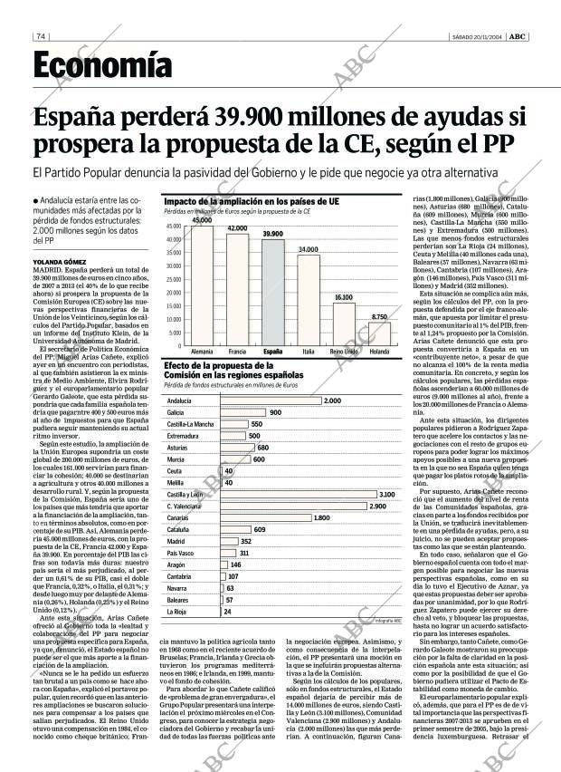 ABC SEVILLA 20-11-2004 página 74