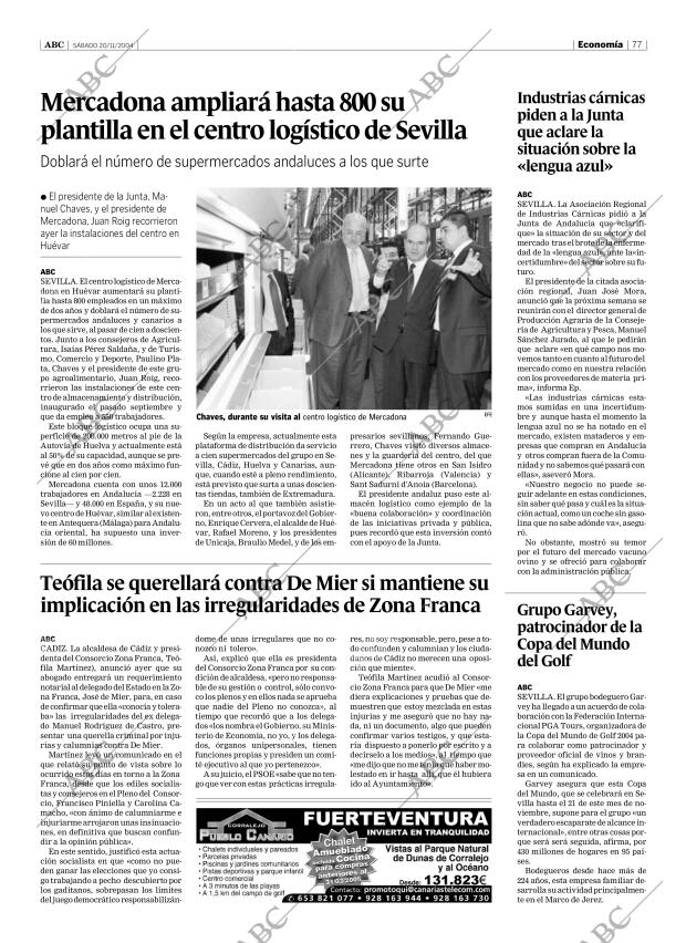 ABC SEVILLA 20-11-2004 página 77
