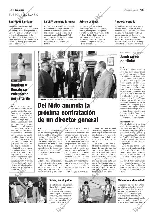 ABC SEVILLA 20-11-2004 página 90