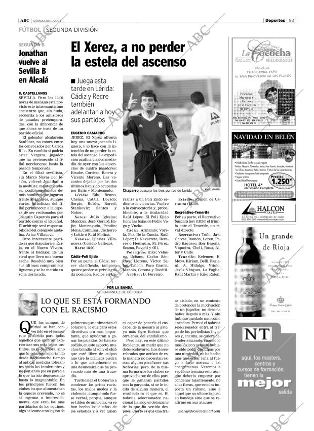 ABC SEVILLA 20-11-2004 página 93