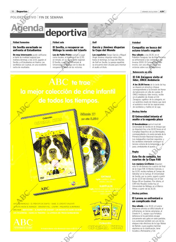 ABC SEVILLA 20-11-2004 página 96