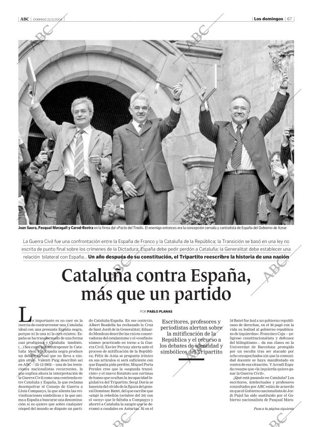 ABC MADRID 21-11-2004 página 67