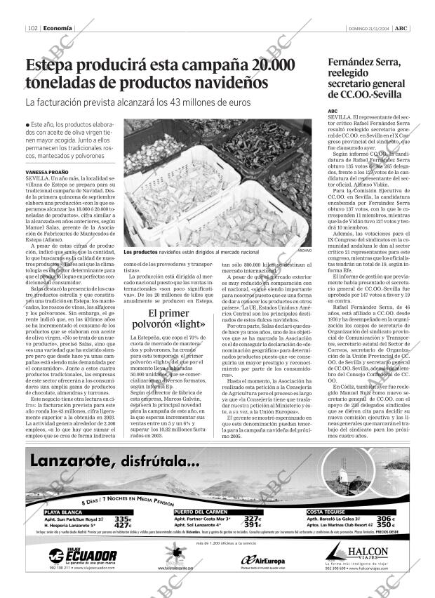 ABC SEVILLA 21-11-2004 página 102