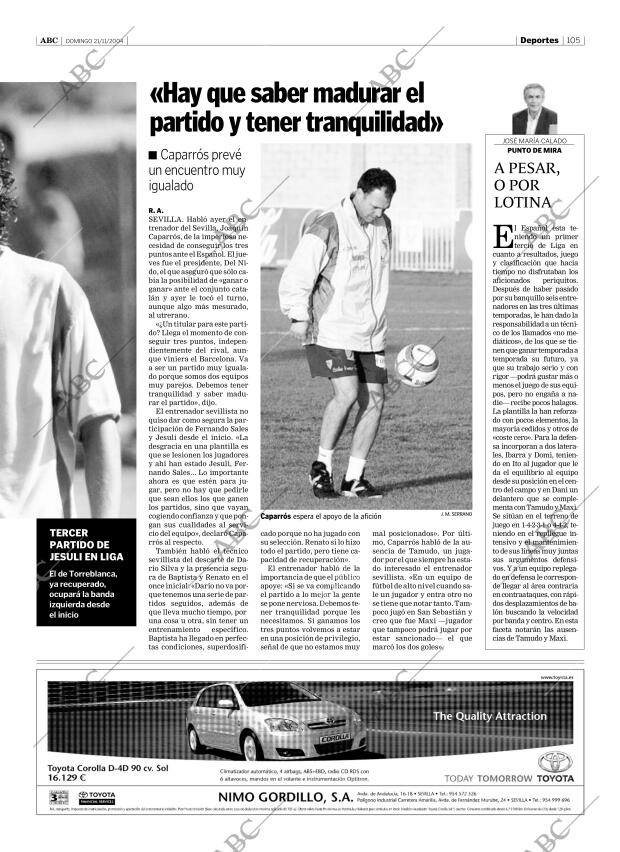 ABC SEVILLA 21-11-2004 página 105