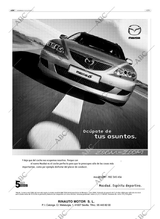 ABC SEVILLA 21-11-2004 página 109
