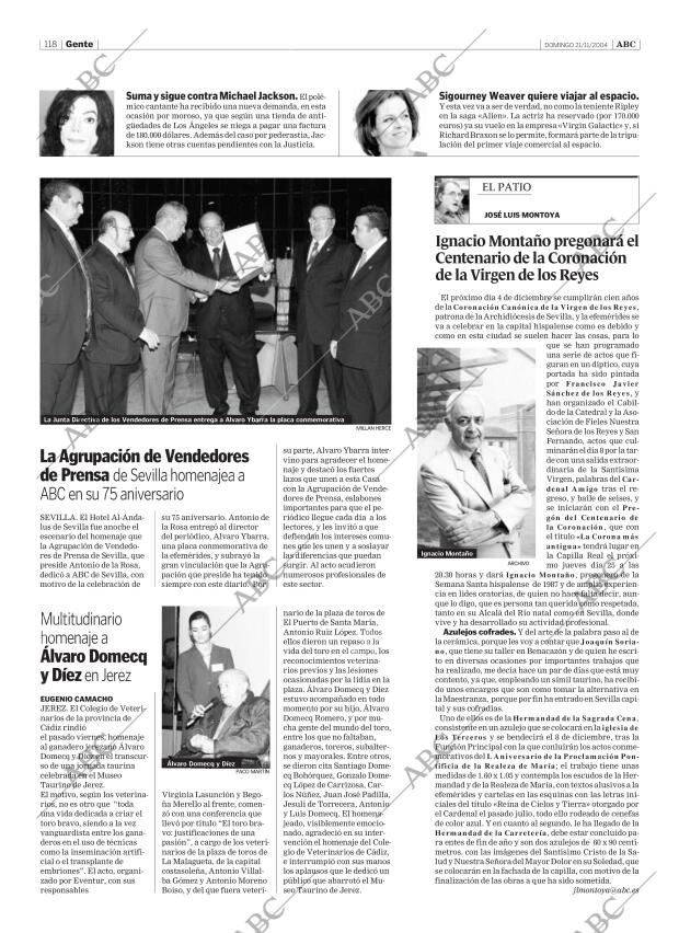 ABC SEVILLA 21-11-2004 página 118