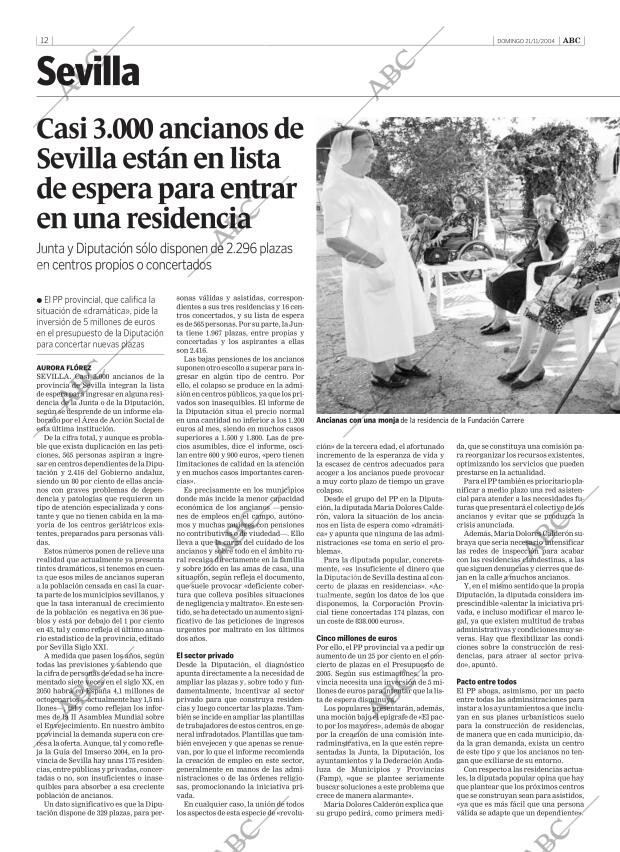 ABC SEVILLA 21-11-2004 página 12