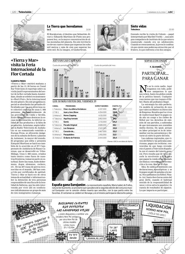 ABC SEVILLA 21-11-2004 página 120