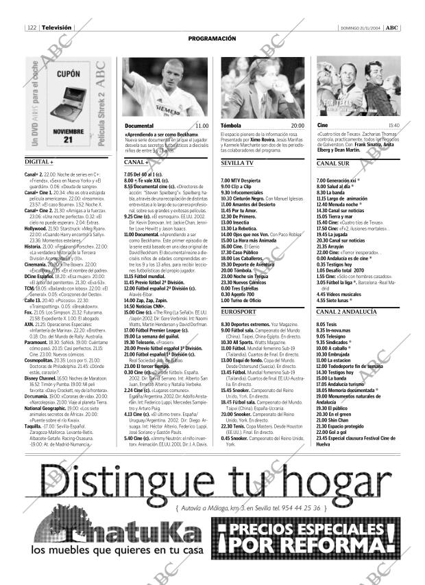 ABC SEVILLA 21-11-2004 página 122