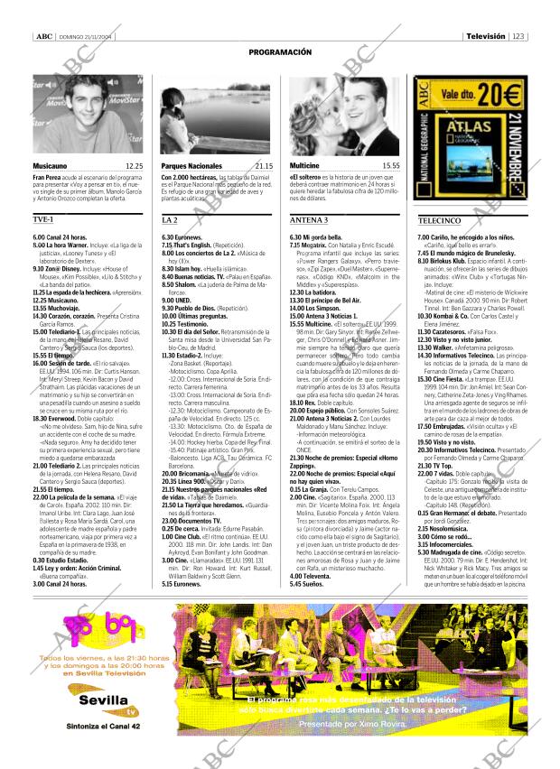 ABC SEVILLA 21-11-2004 página 123