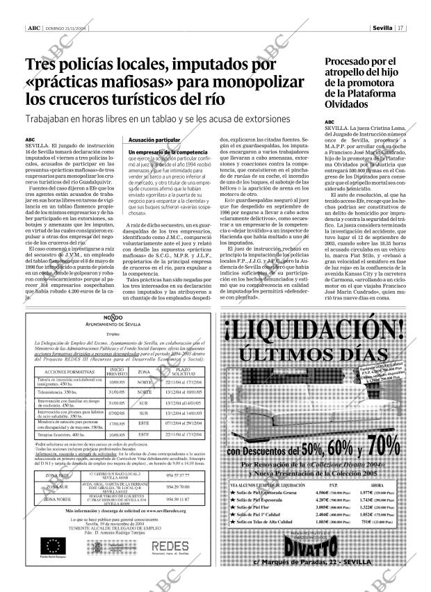 ABC SEVILLA 21-11-2004 página 17