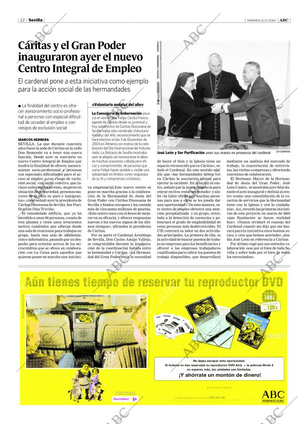 ABC SEVILLA 21-11-2004 página 22