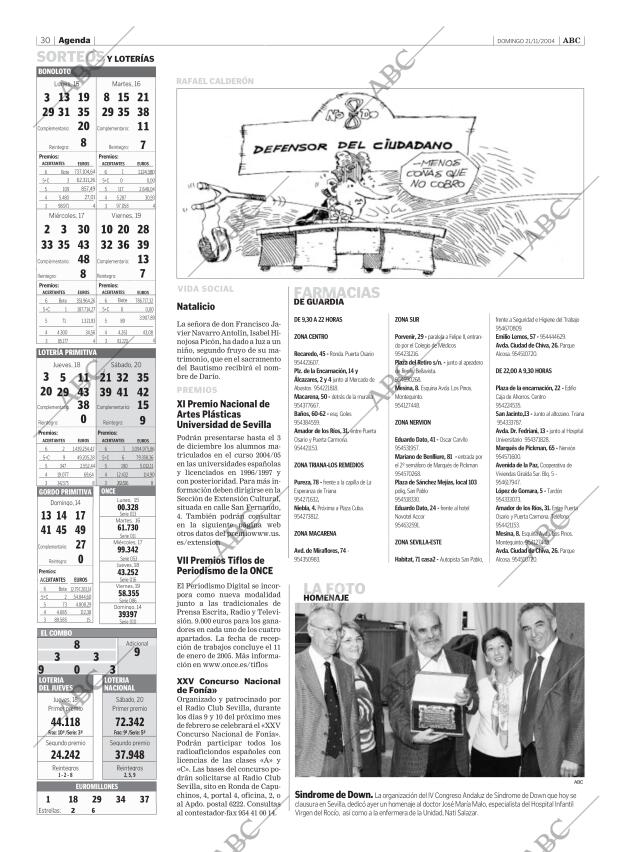ABC SEVILLA 21-11-2004 página 30