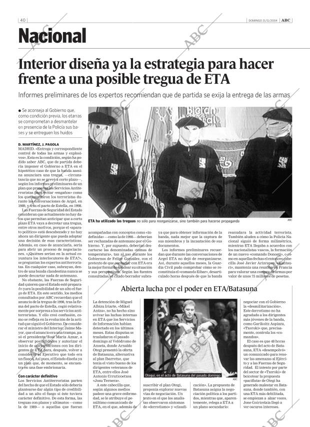ABC SEVILLA 21-11-2004 página 40
