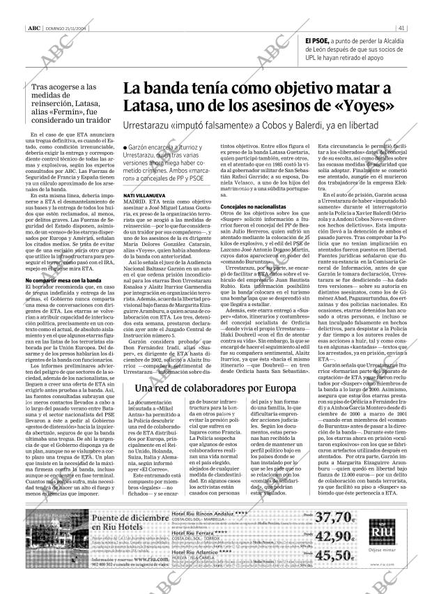ABC SEVILLA 21-11-2004 página 41