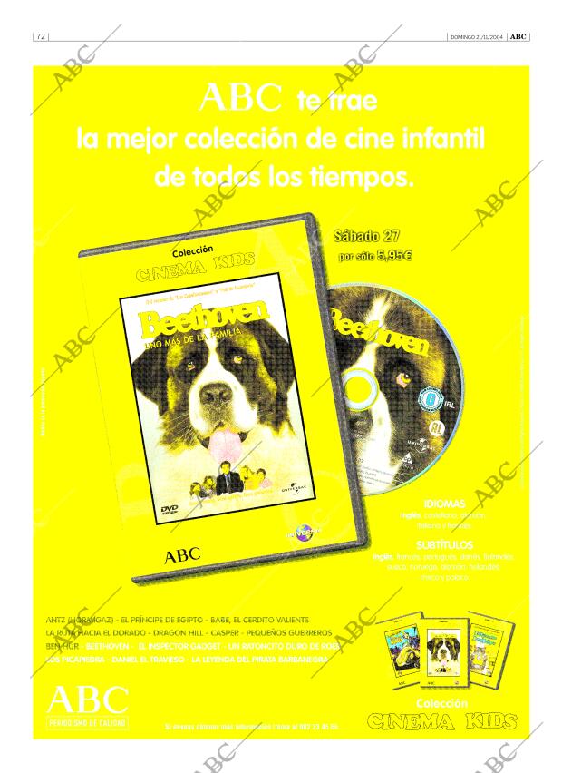 ABC SEVILLA 21-11-2004 página 72