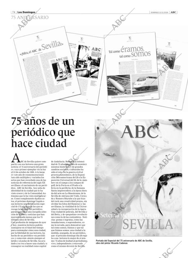 ABC SEVILLA 21-11-2004 página 74