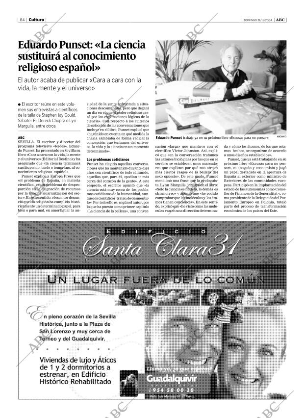 ABC SEVILLA 21-11-2004 página 84