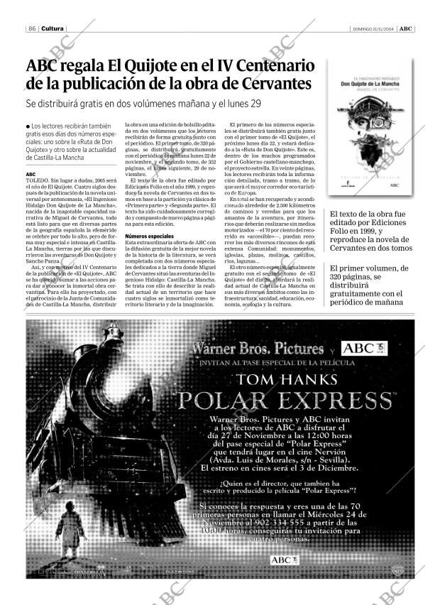 ABC SEVILLA 21-11-2004 página 86