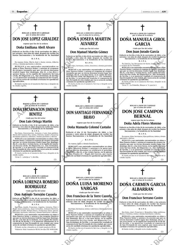 ABC SEVILLA 21-11-2004 página 96