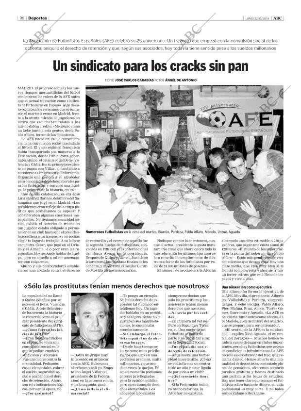 ABC MADRID 22-11-2004 página 98