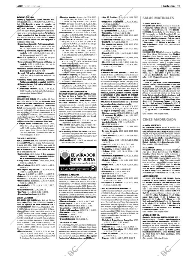 ABC SEVILLA 22-11-2004 página 59