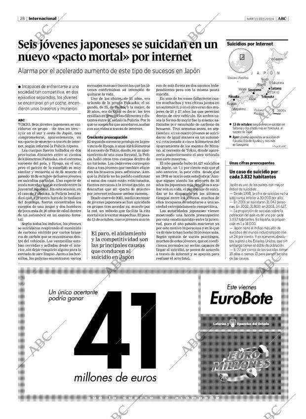 ABC MADRID 23-11-2004 página 28