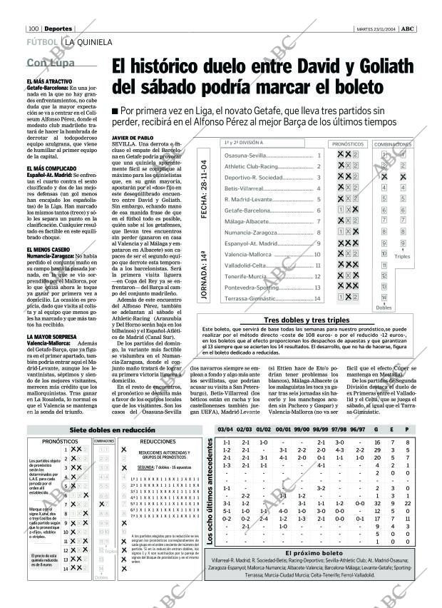 ABC SEVILLA 23-11-2004 página 100