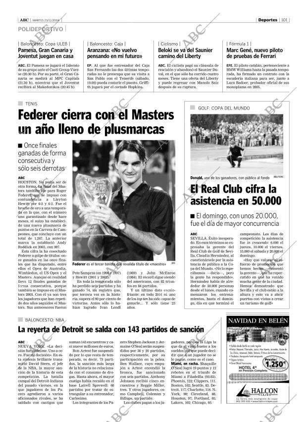ABC SEVILLA 23-11-2004 página 101