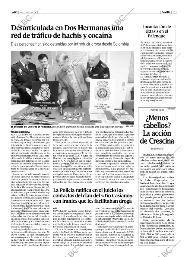 ABC SEVILLA 23-11-2004 página 15