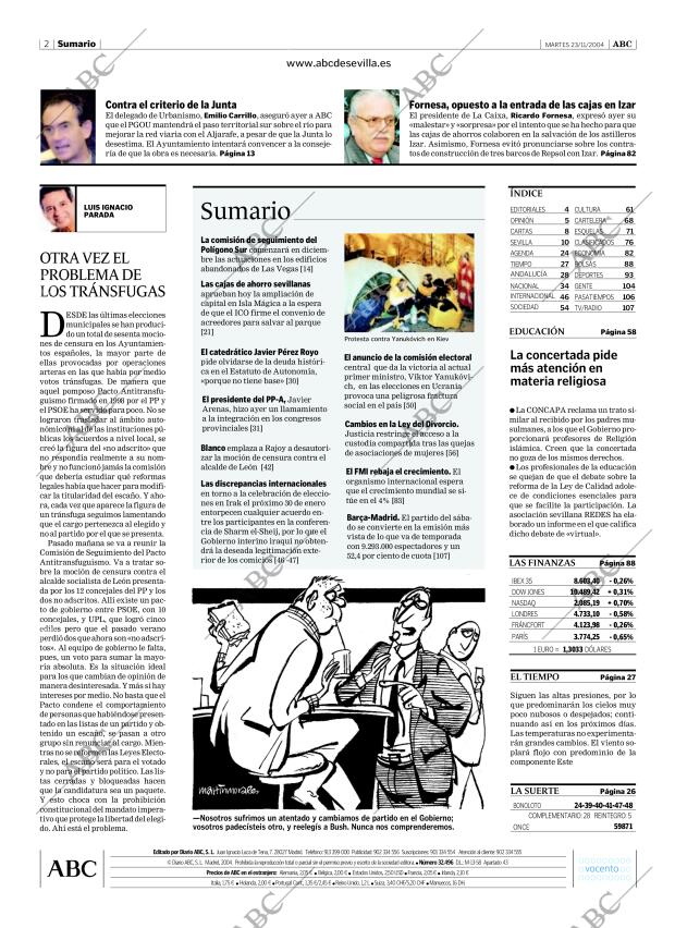 ABC SEVILLA 23-11-2004 página 2