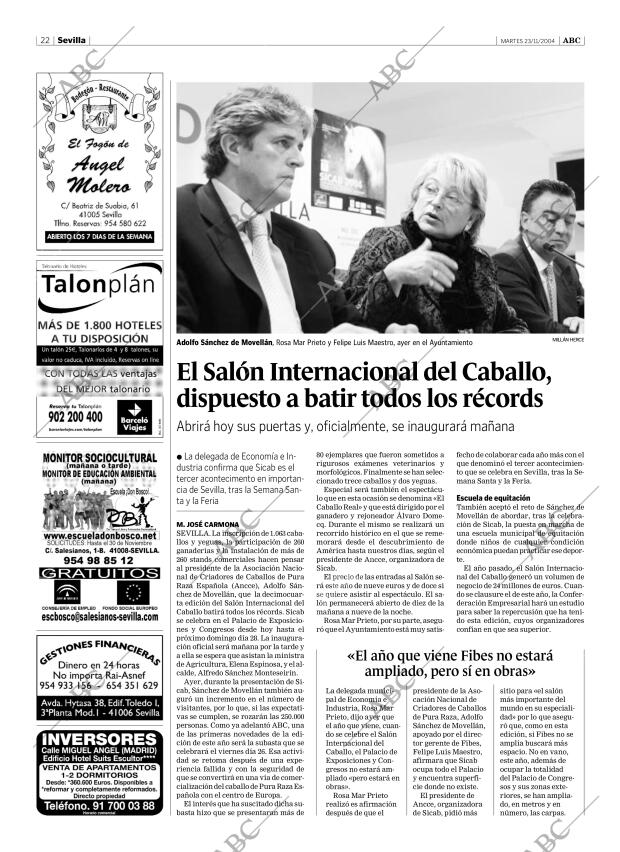 ABC SEVILLA 23-11-2004 página 22