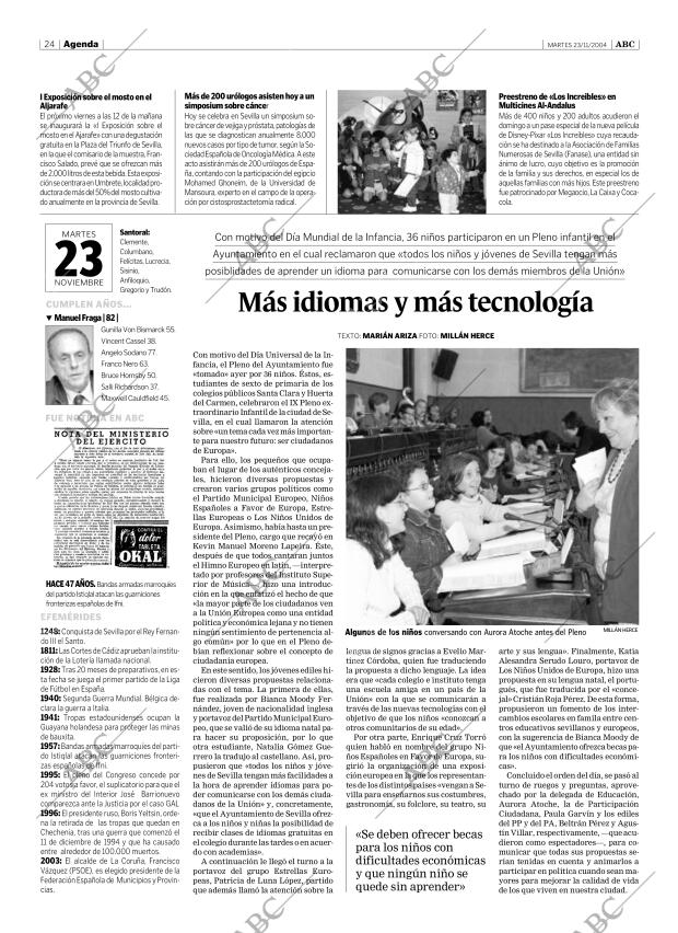 ABC SEVILLA 23-11-2004 página 24