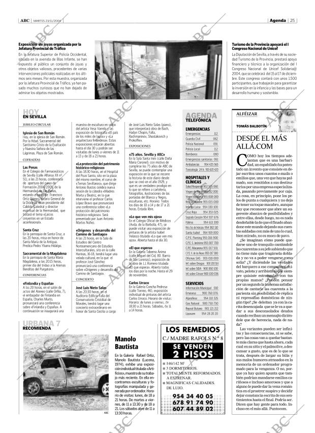ABC SEVILLA 23-11-2004 página 25