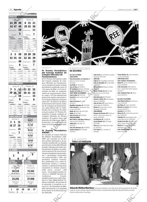 ABC SEVILLA 23-11-2004 página 26