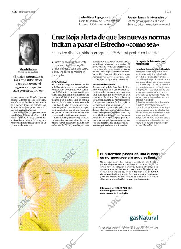 ABC SEVILLA 23-11-2004 página 29