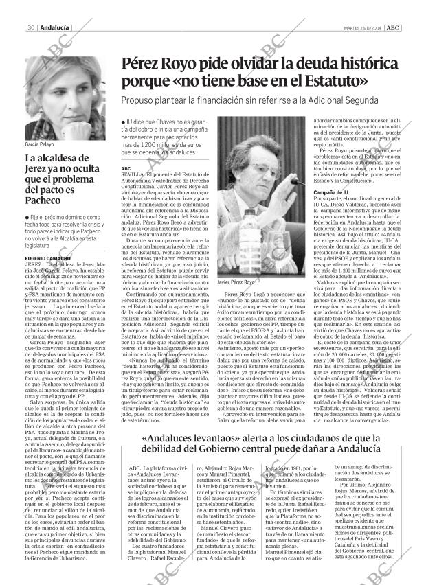ABC SEVILLA 23-11-2004 página 30