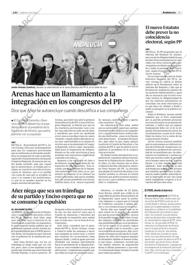 ABC SEVILLA 23-11-2004 página 31