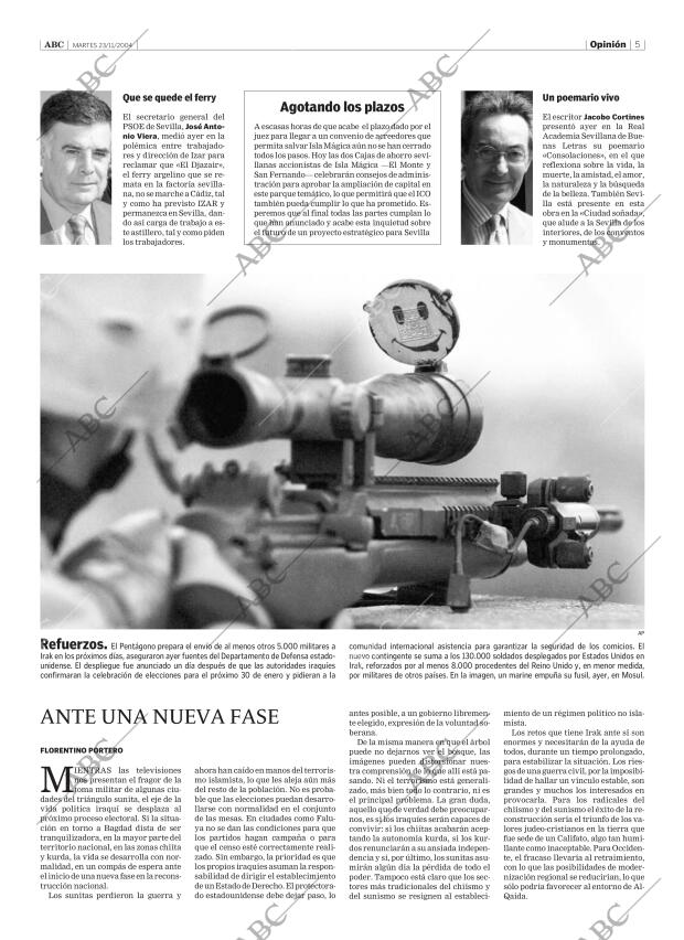 ABC SEVILLA 23-11-2004 página 5