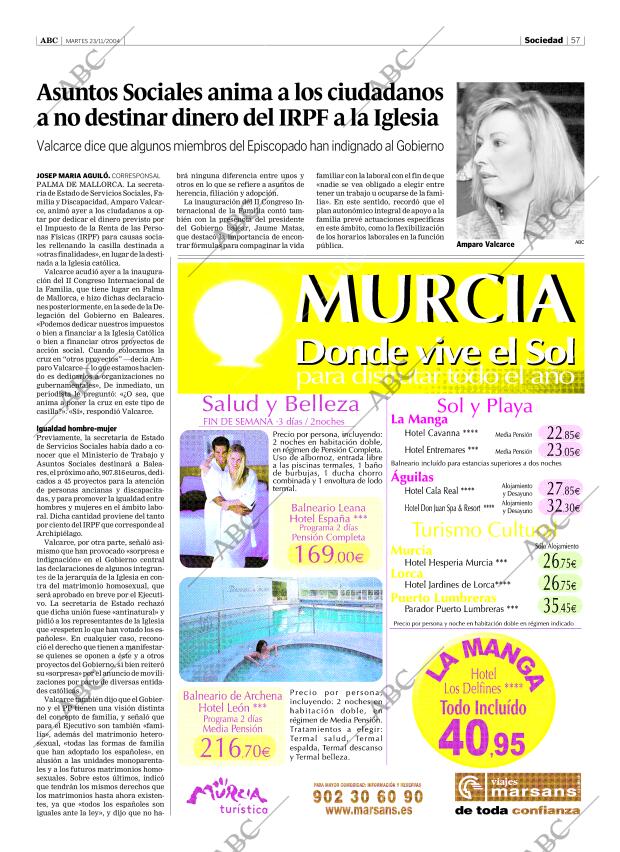 ABC SEVILLA 23-11-2004 página 57