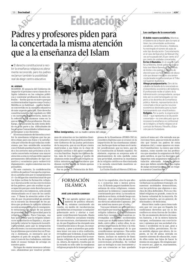 ABC SEVILLA 23-11-2004 página 58