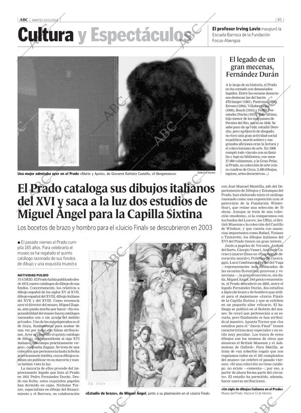 ABC SEVILLA 23-11-2004 página 61