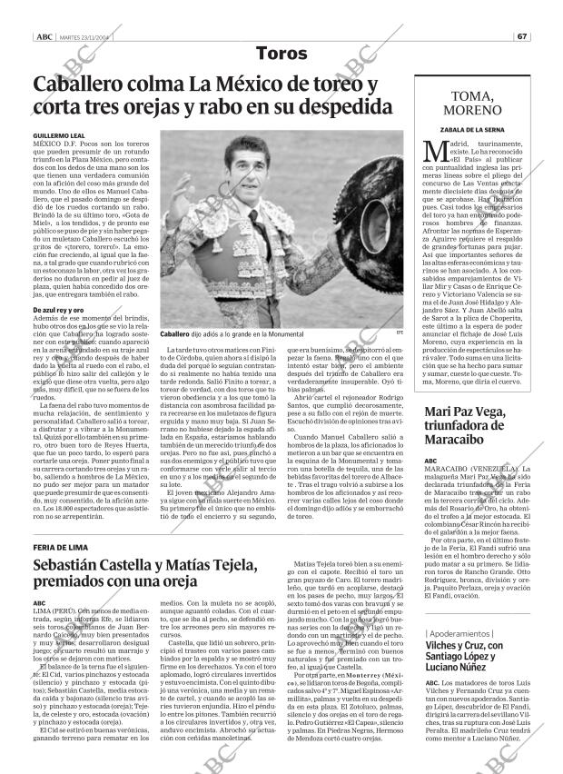 ABC SEVILLA 23-11-2004 página 67