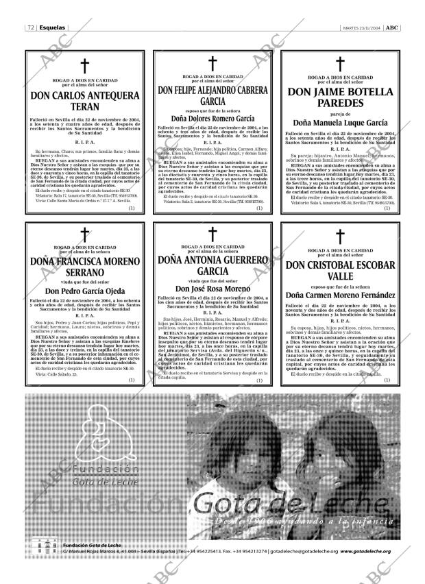 ABC SEVILLA 23-11-2004 página 72