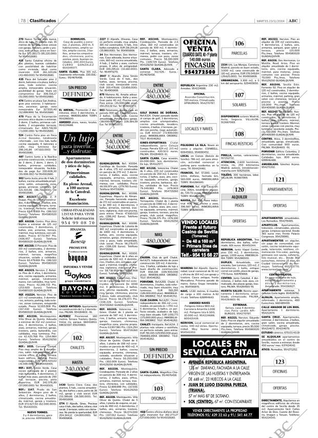 ABC SEVILLA 23-11-2004 página 78